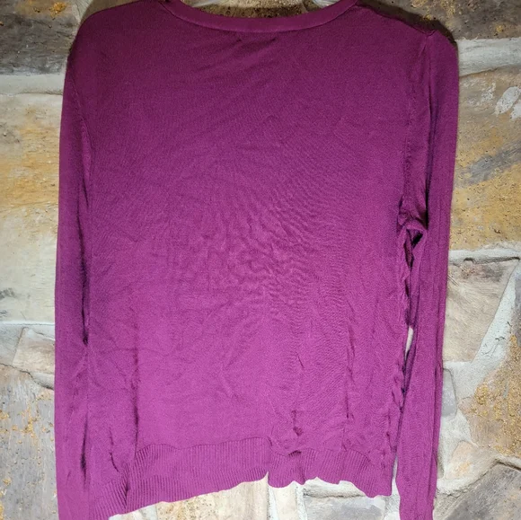 George puple button down Cardigan - Picture 2 of 2